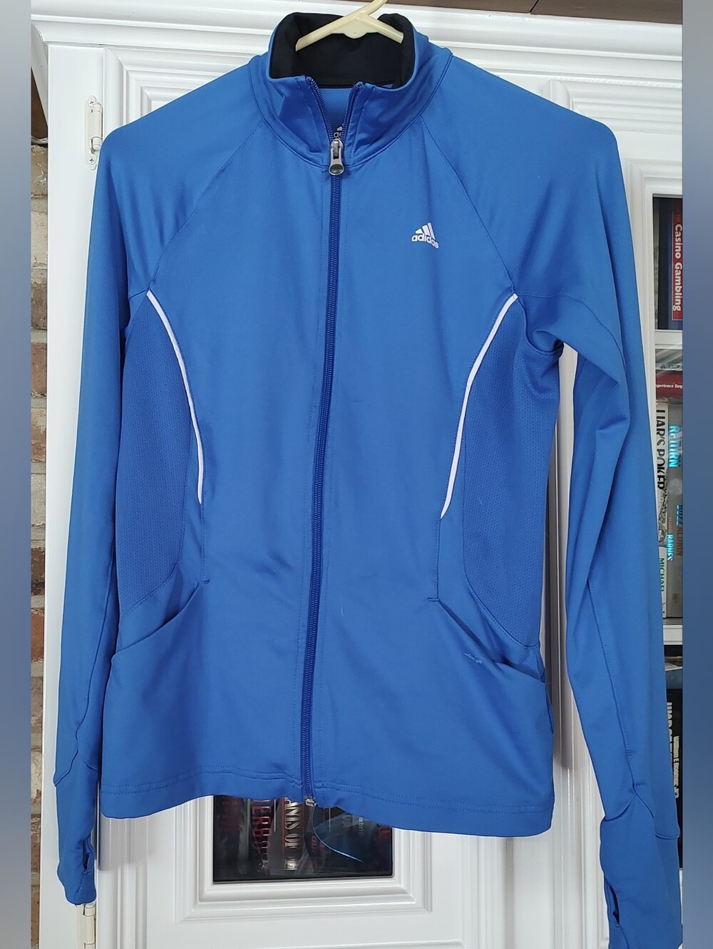 Adidas Women's Royal Blue Full-Zip Performance Jacket Size S Climalite